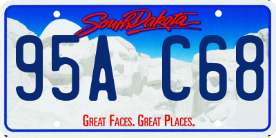 SD license plate 95AC68