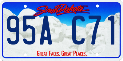 SD license plate 95AC71