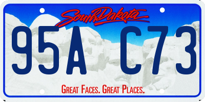 SD license plate 95AC73
