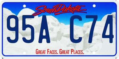 SD license plate 95AC74