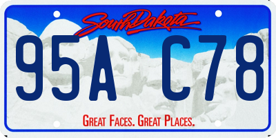 SD license plate 95AC78
