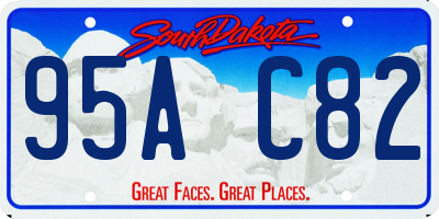 SD license plate 95AC82