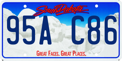 SD license plate 95AC86