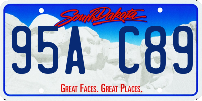 SD license plate 95AC89