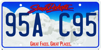 SD license plate 95AC95