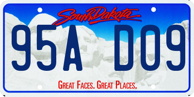SD license plate 95AD09