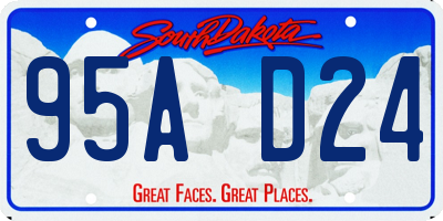 SD license plate 95AD24