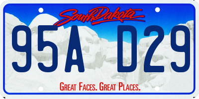 SD license plate 95AD29