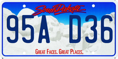 SD license plate 95AD36