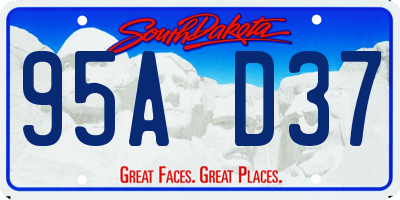 SD license plate 95AD37