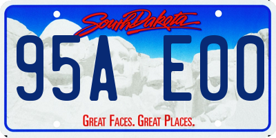 SD license plate 95AE00
