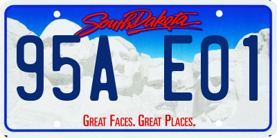 SD license plate 95AE01