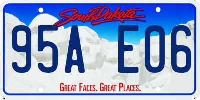 SD license plate 95AE06