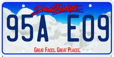 SD license plate 95AE09