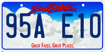 SD license plate 95AE10