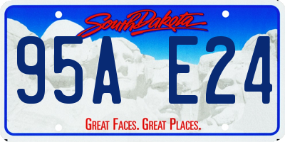 SD license plate 95AE24