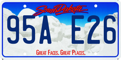 SD license plate 95AE26