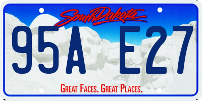 SD license plate 95AE27