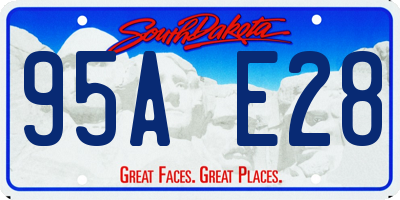 SD license plate 95AE28