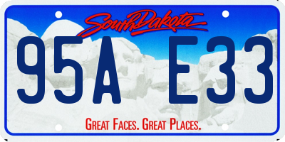 SD license plate 95AE33