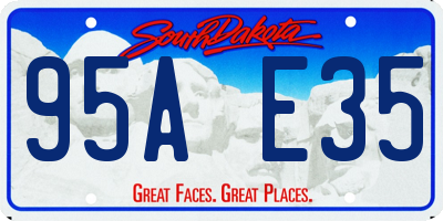 SD license plate 95AE35