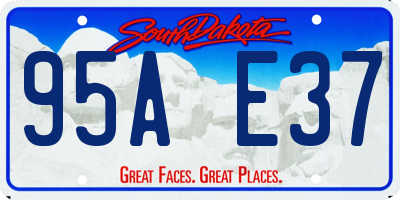 SD license plate 95AE37