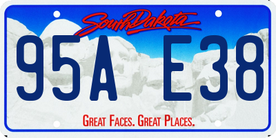 SD license plate 95AE38
