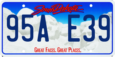SD license plate 95AE39