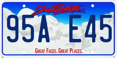 SD license plate 95AE45
