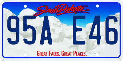 SD license plate 95AE46