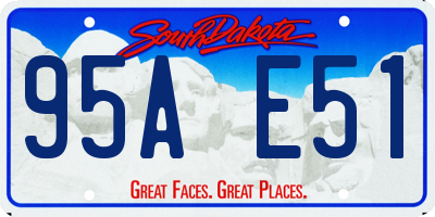 SD license plate 95AE51