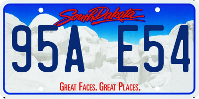 SD license plate 95AE54