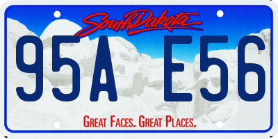 SD license plate 95AE56