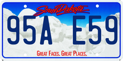 SD license plate 95AE59