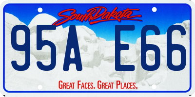 SD license plate 95AE66