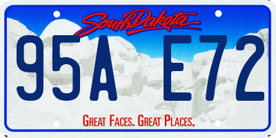 SD license plate 95AE72