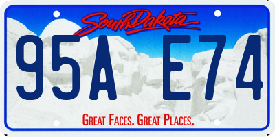 SD license plate 95AE74