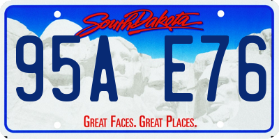 SD license plate 95AE76