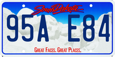 SD license plate 95AE84