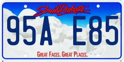 SD license plate 95AE85
