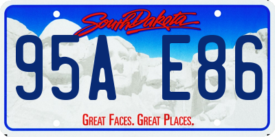 SD license plate 95AE86