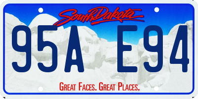 SD license plate 95AE94