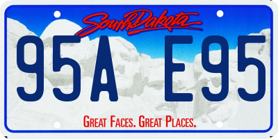 SD license plate 95AE95