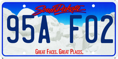 SD license plate 95AF02