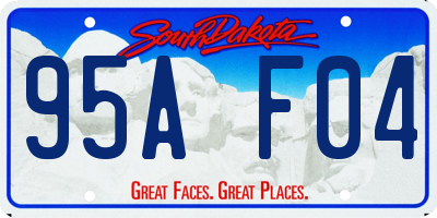 SD license plate 95AF04