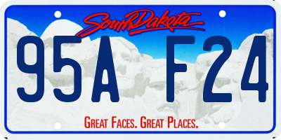 SD license plate 95AF24