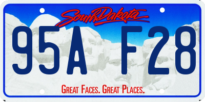 SD license plate 95AF28