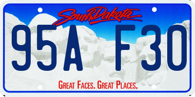 SD license plate 95AF30