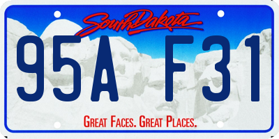 SD license plate 95AF31