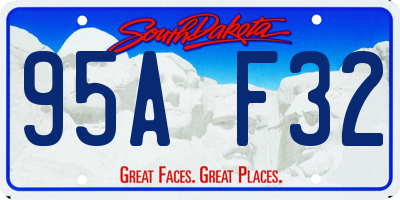 SD license plate 95AF32